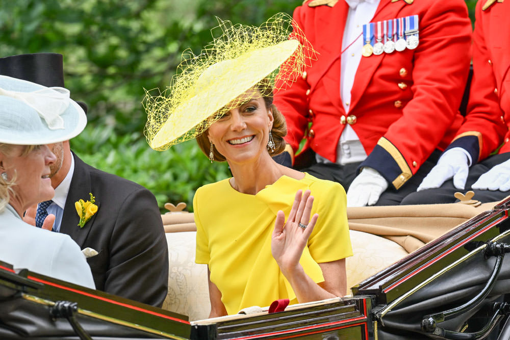 Printesa Catherine a Marii Britanii a stralucit intr-un galben radiant la Royal Ascot